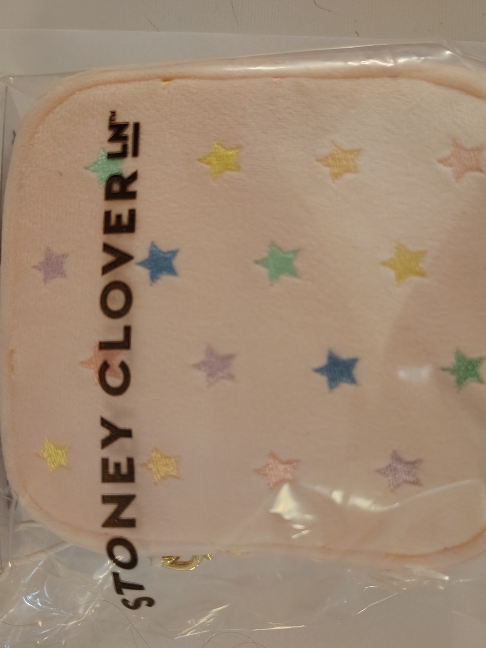 Stoney Clover Lane Park Beach Mini Pouch Pink Star Cosmetic Pouch